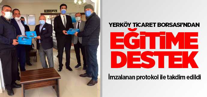 <H1>Yerköy Ticaret Borsası’ndan Eğitime Destek 55 Öğrenciye Tablet<H1>